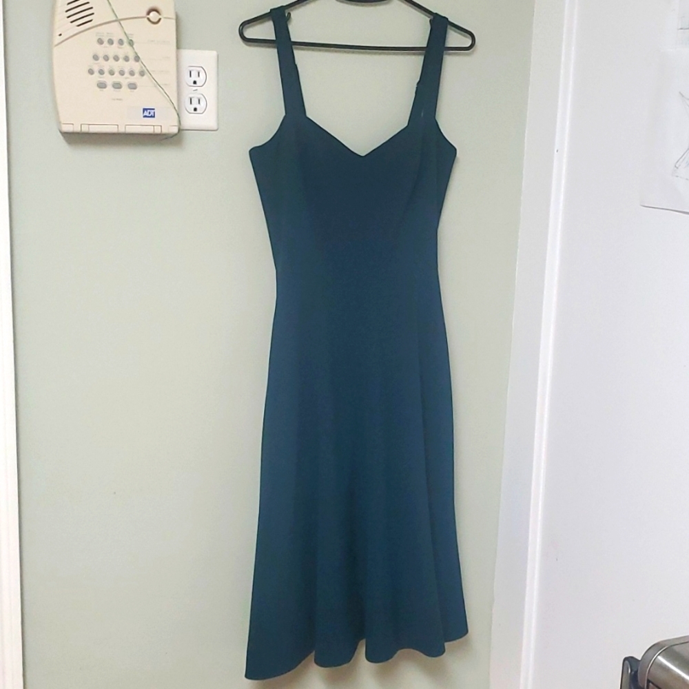 Dress The Population Flared Dress sweetheart neckline pockets XS